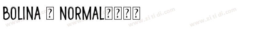 bolina - normal字体转换